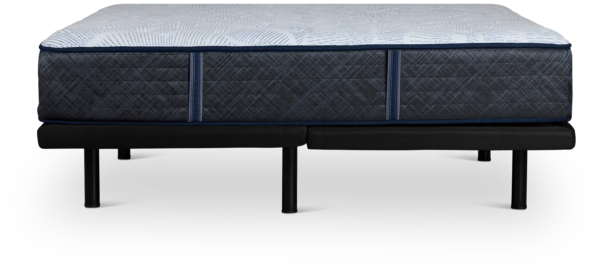 Serta Perfect Sleeper Blue Lagoon Nights Plush Deluxe Adjustable Mattress Set