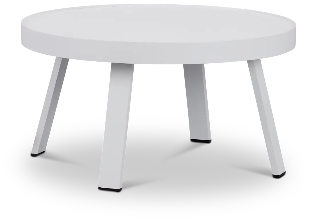 Tortuga White Large End Table Tortuga White Large End Table