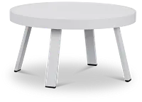 Tortuga White Large End Table