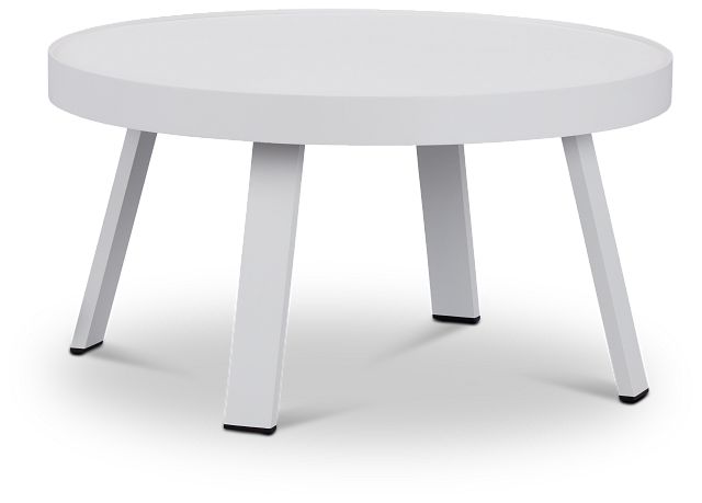 Tortuga White Large End Table