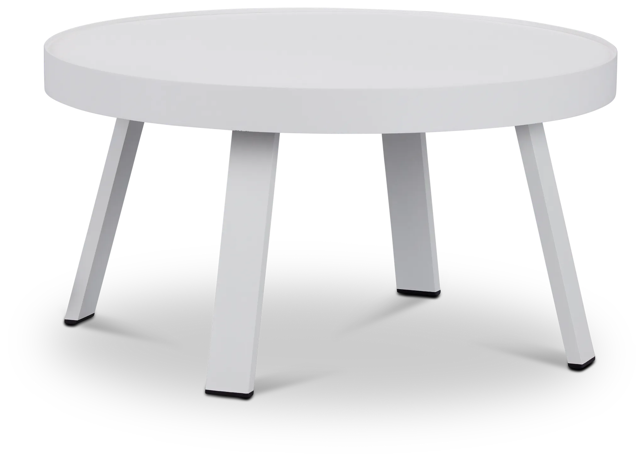Tortuga White Large End Table