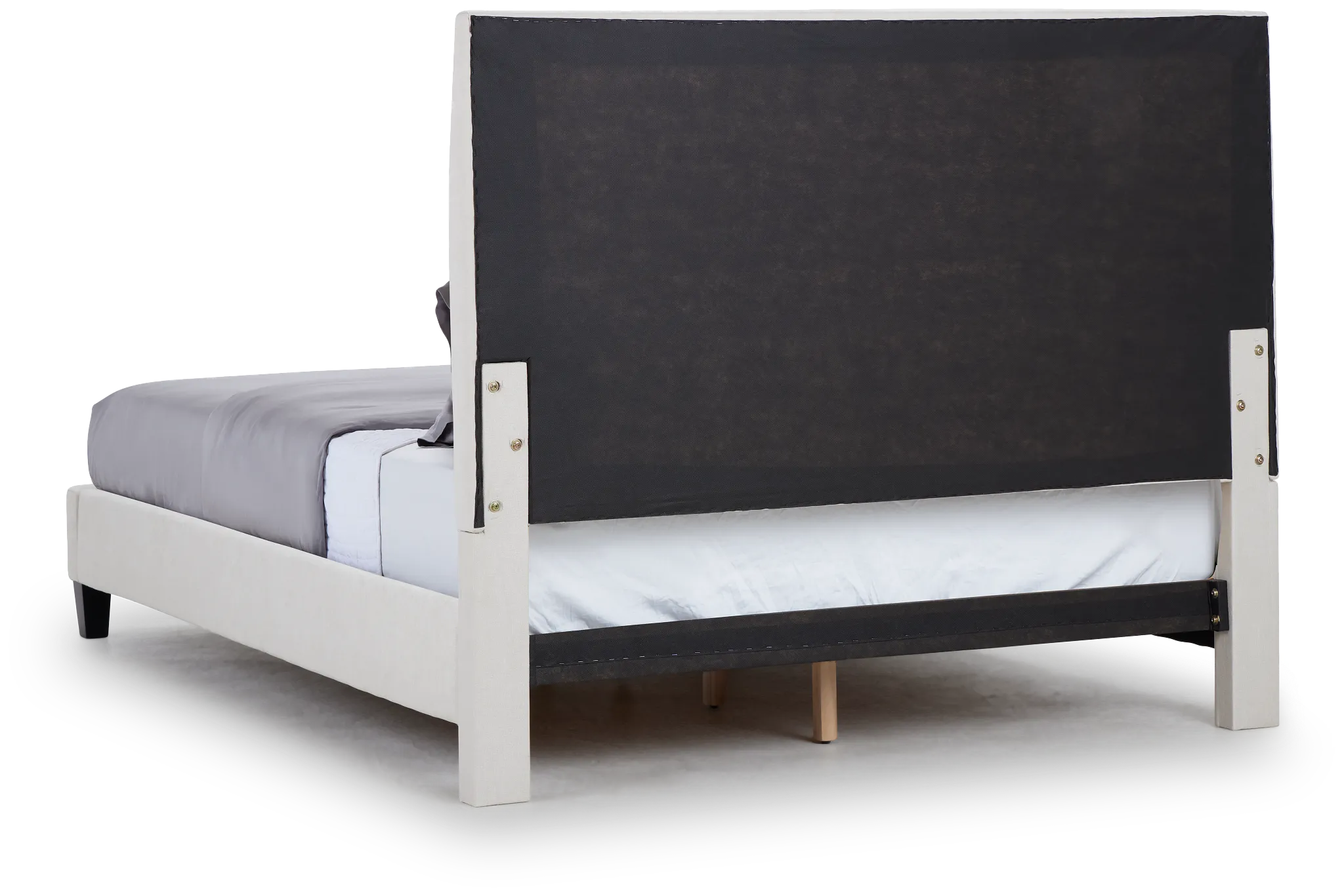 Lucy Taupe Uph Platform Bed