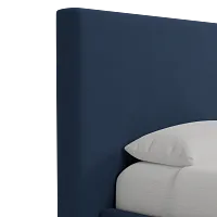 Grayton Peyton Dark Blue 54" Upholstered Platform Bed