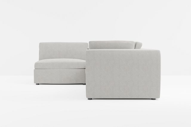 Destin Maguire Gray Fabric 4-piece Modular Sectional