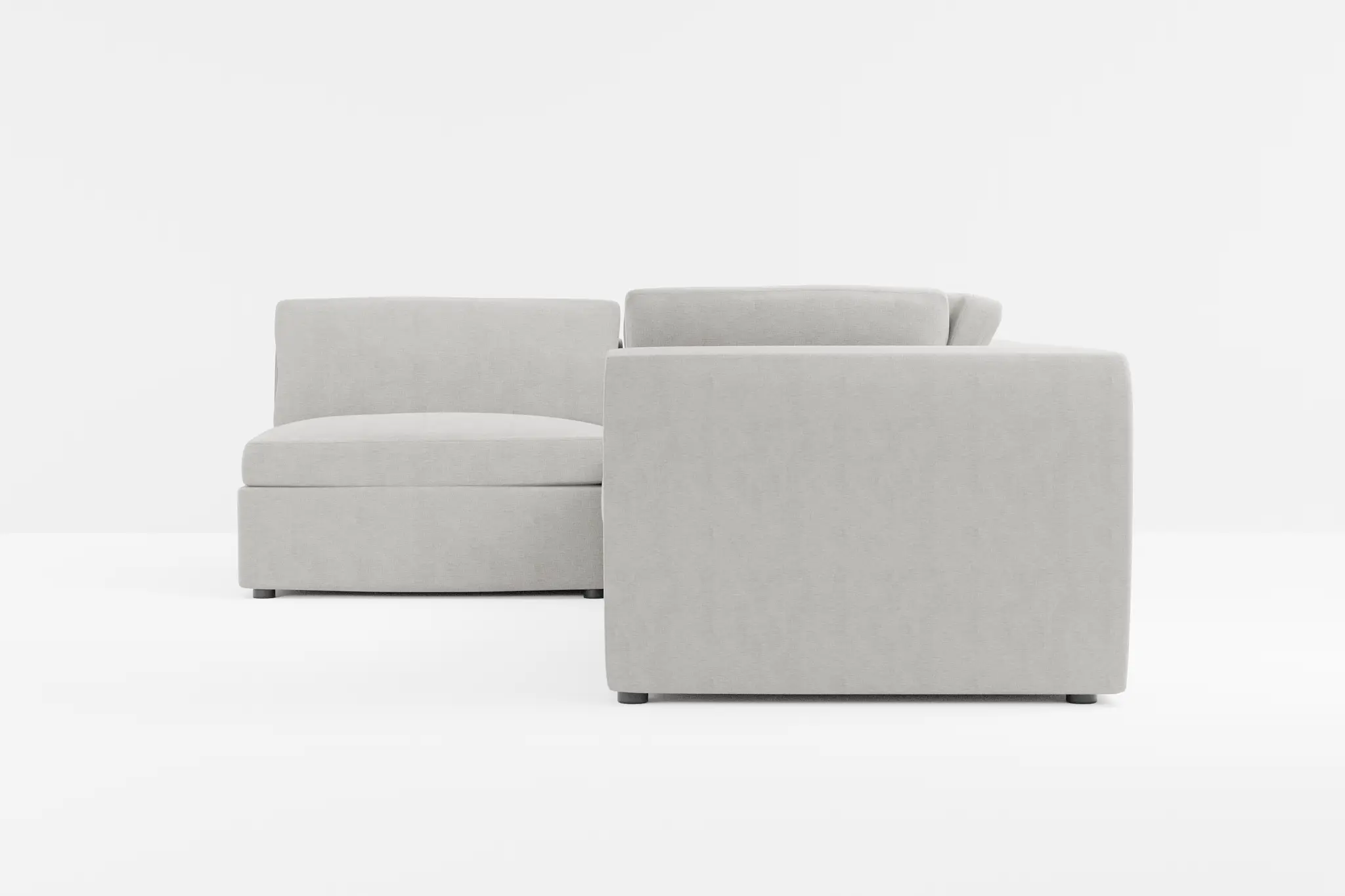 Destin Maguire Gray Fabric 4-piece Modular Sectional Destin Maguire Gray Fabric 4-piece Modular Sectional