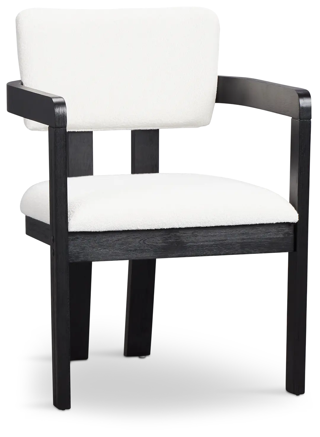 Alden Black Round Upholstered Arm Chair Alden Black Round Upholstered Arm Chair