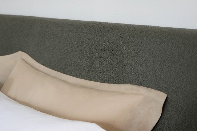 Grayton Sutton Green 44" Upholstered Platform Bed