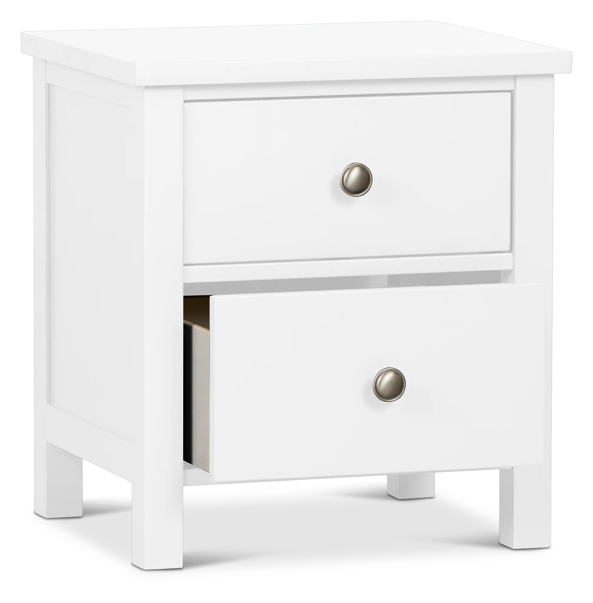 Charleston White 2-drawer Nightstand Charleston White 2-drawer Nightstand