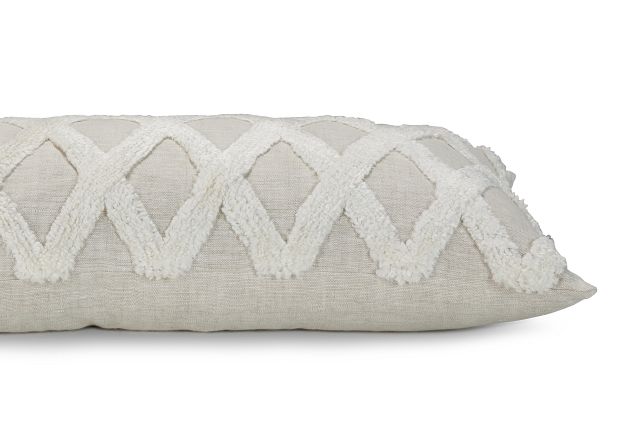 Ellett Ivory Lumbar Accent Pillow