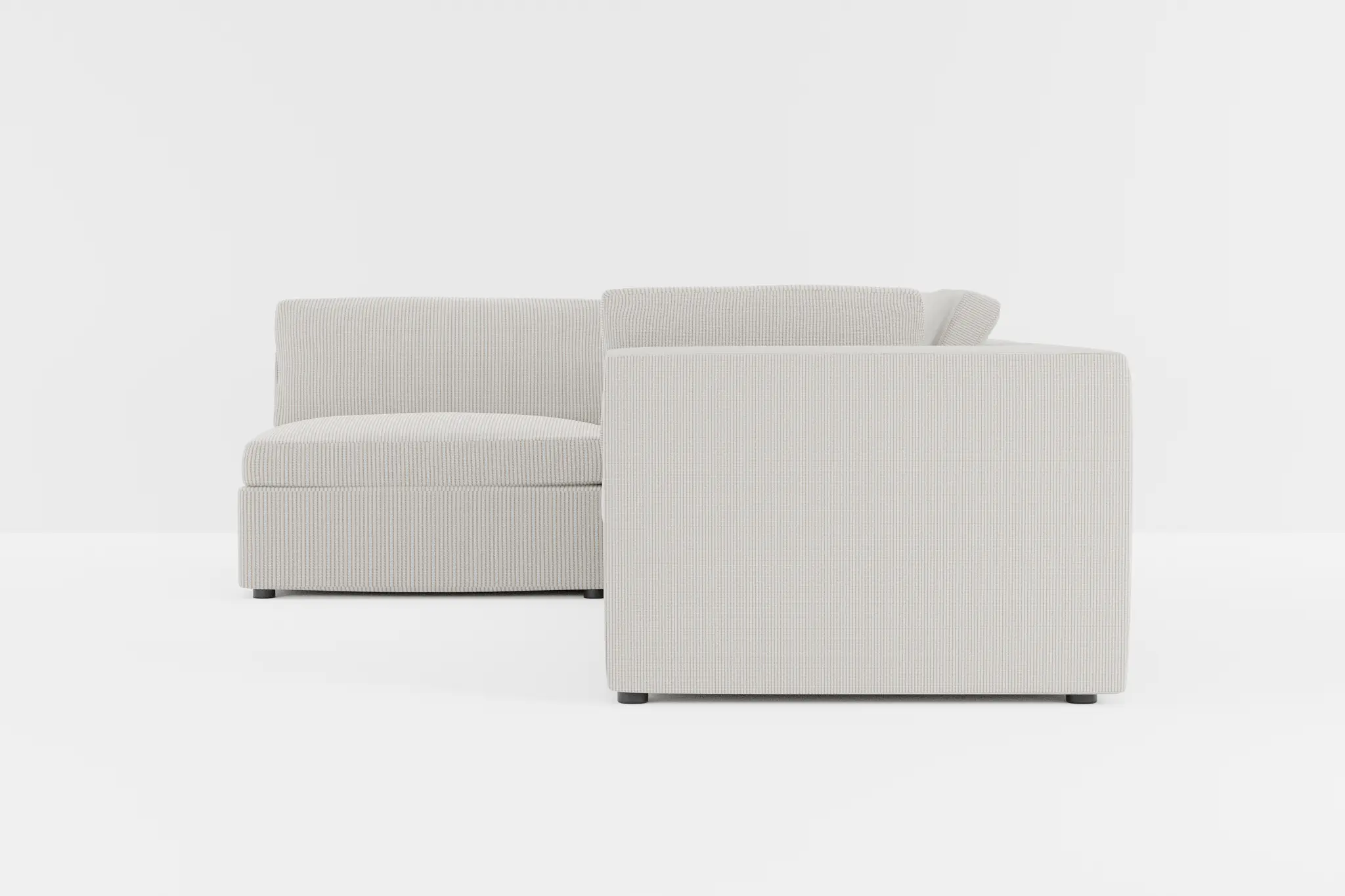 Destin Lucy Light Beige Fabric 4-piece Modular Sectional Destin Lucy Light Beige Fabric 4-piece Modular Sectional