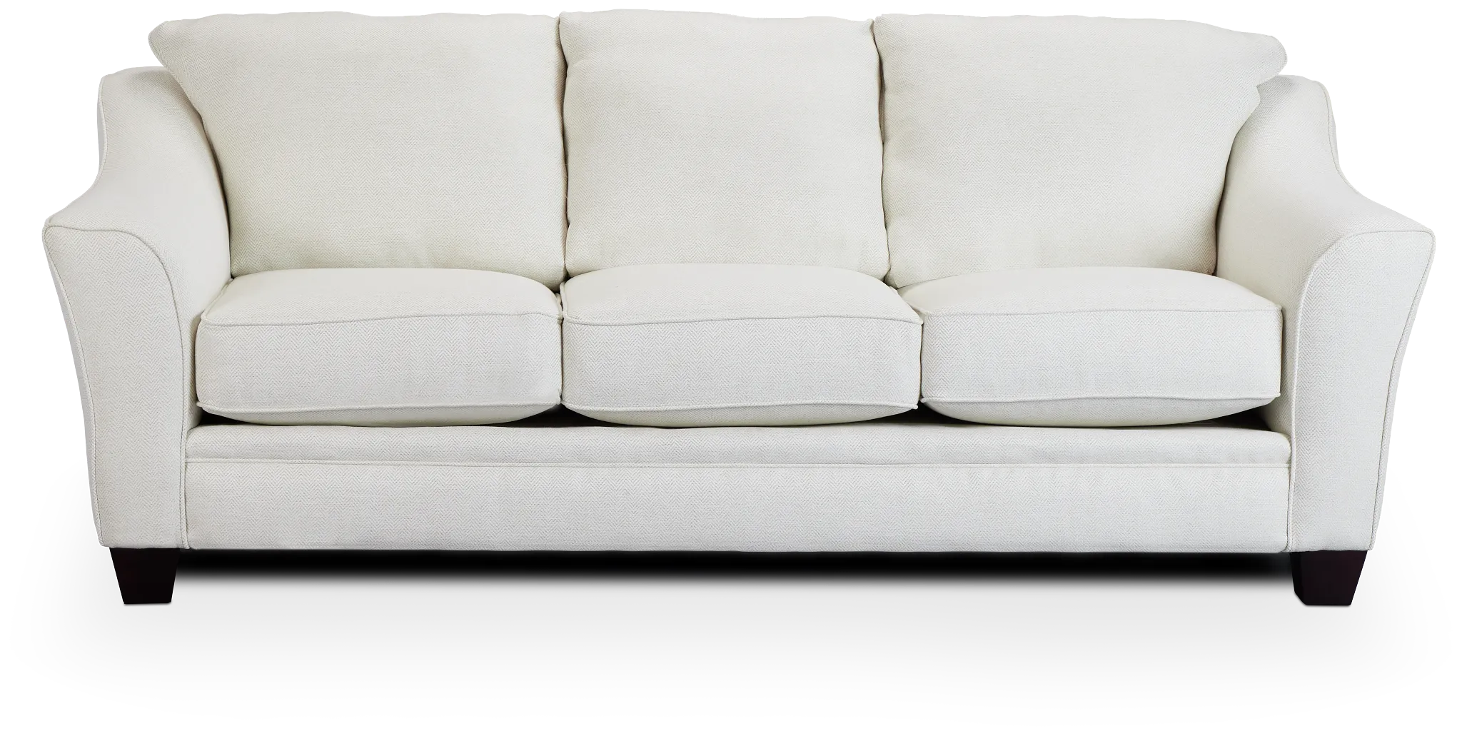 Avery White Fabric Sofa