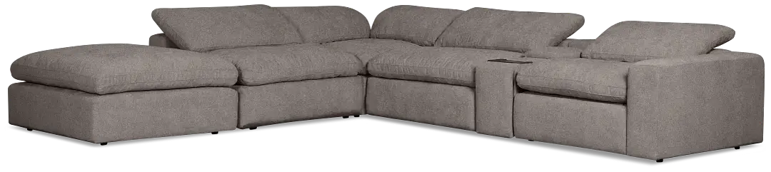 Drift Dark Gray Fabric Large Left Bumper Power Reclining Sectional Drift Dark Gray Fabric Large Left Bumper Power Reclining Sectional