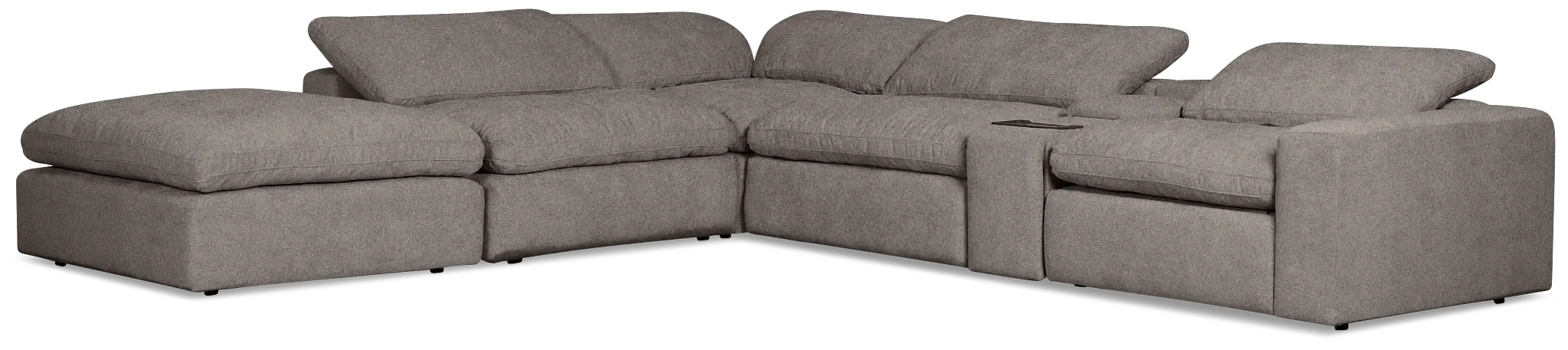 Drift Dark Gray Fabric Large Left Bumper Power Reclining Sectional Drift Dark Gray Fabric Large Left Bumper Power Reclining Sectional