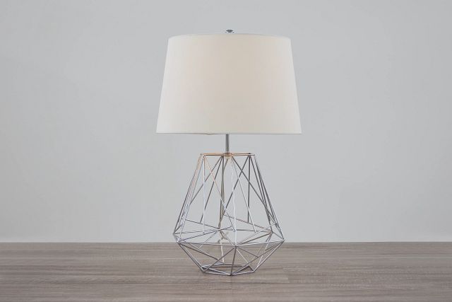 Cage Silver Table Lamp