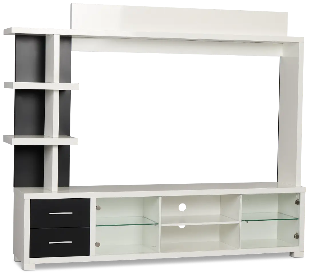 Doral White Entertainment Wall Doral White Entertainment Wall