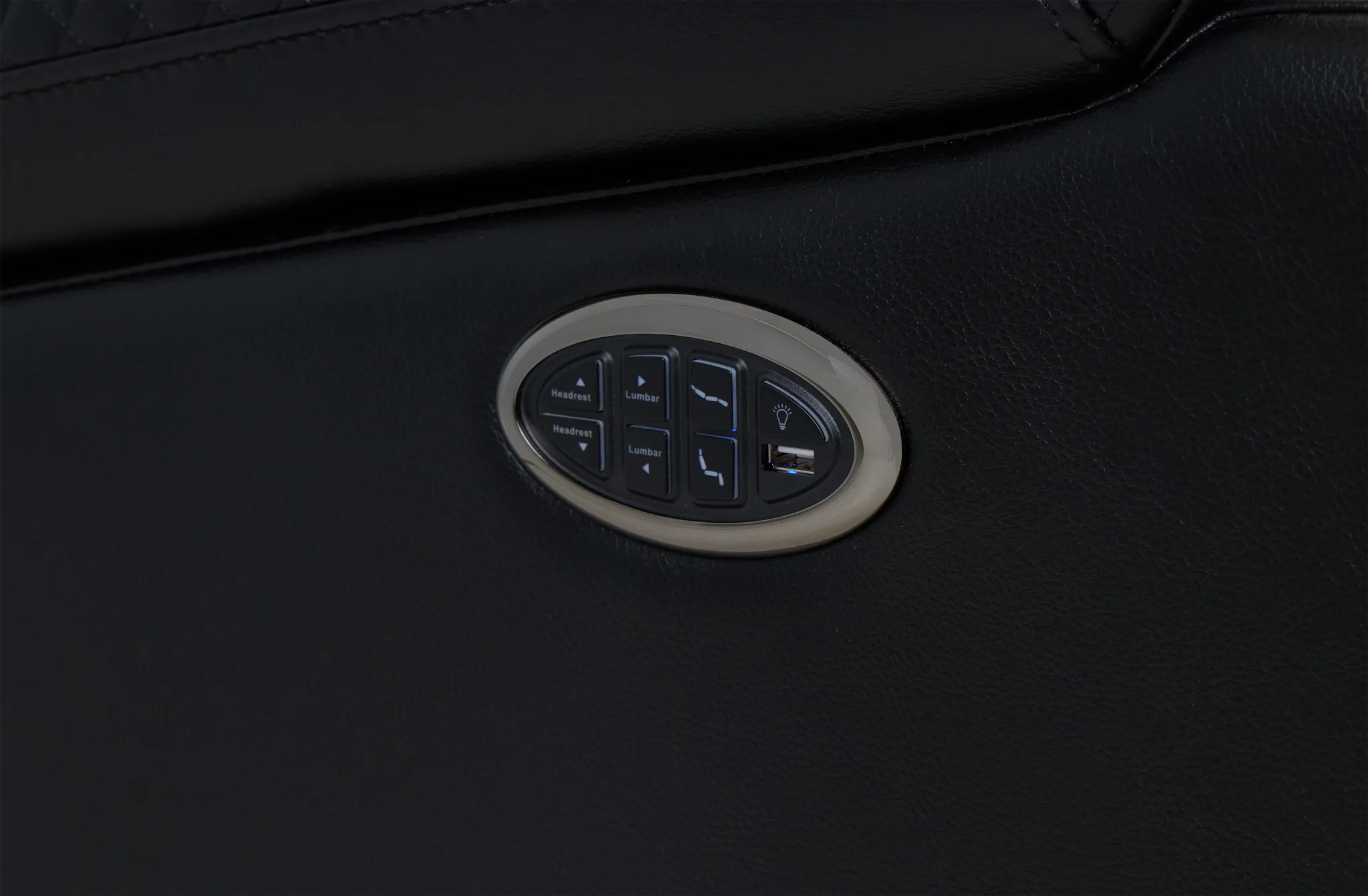 Troy Black Micro Power Reclining Sofa