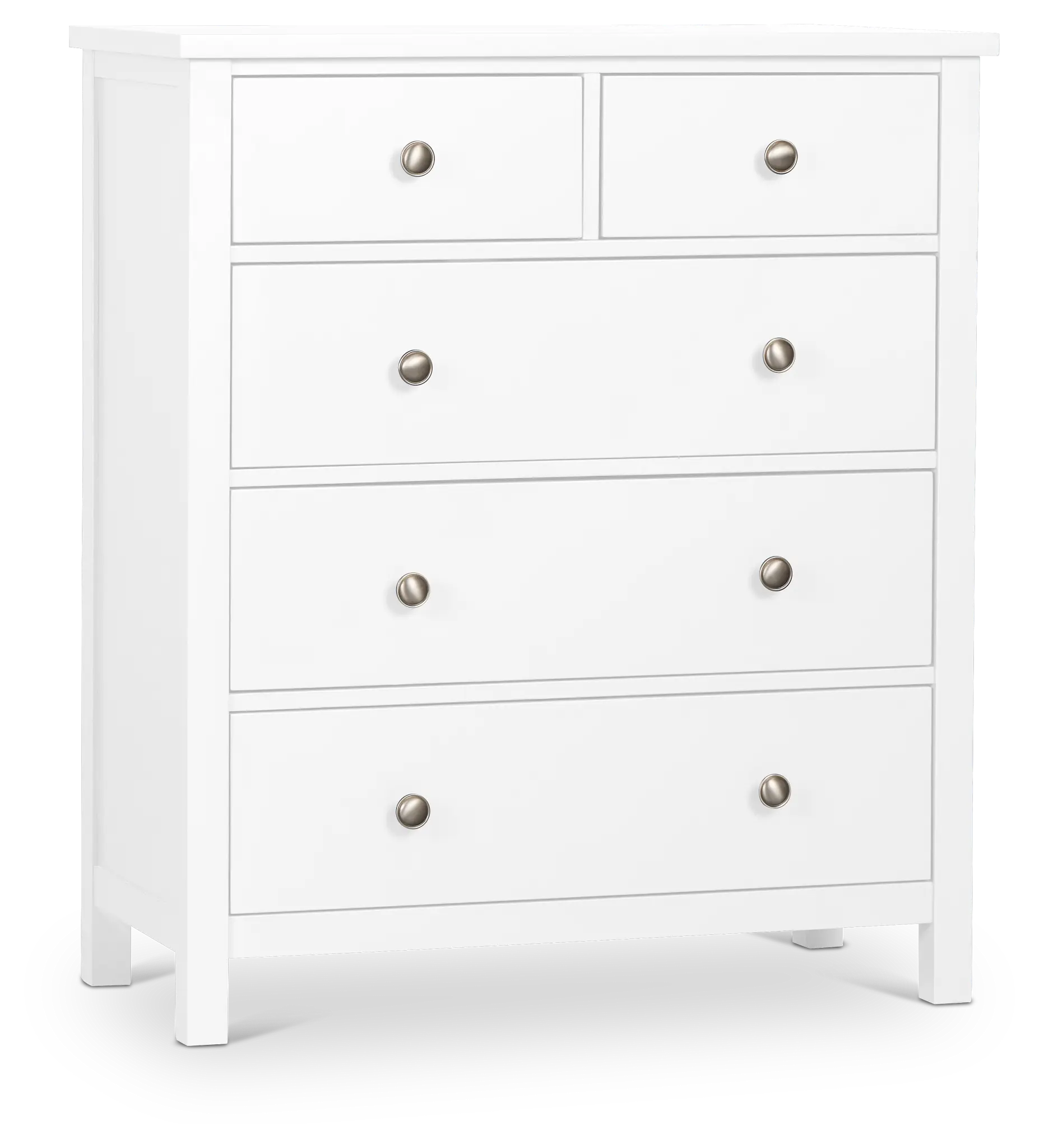 Charleston White 5-drawer Chest Charleston White 5-drawer Chest