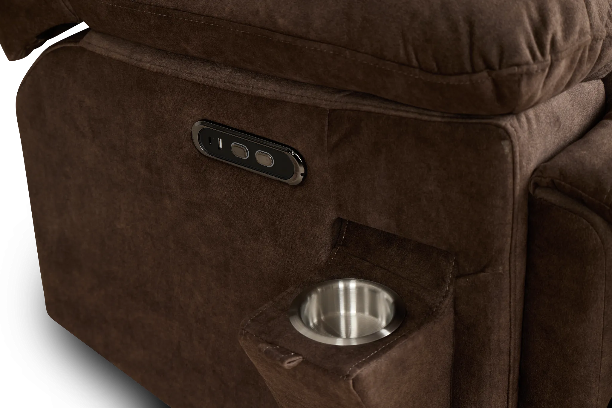 Benson Brown Micro Power Recliner