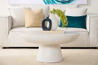 Bolton White Round Coffee Table
