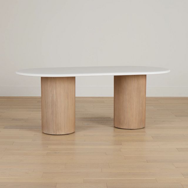 Bryant White Oval Table