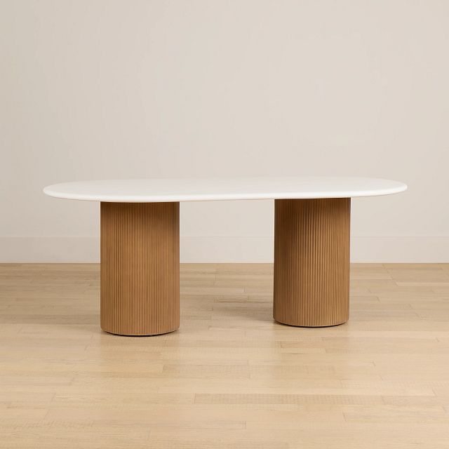 Bryant White Oval Table