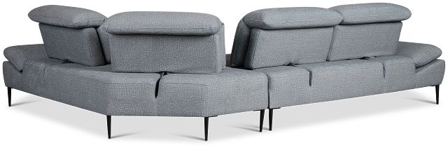 Micah Dark Gray Fabric Right Chaise Sectional