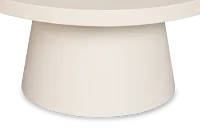 Cambria White Round Coffee Table