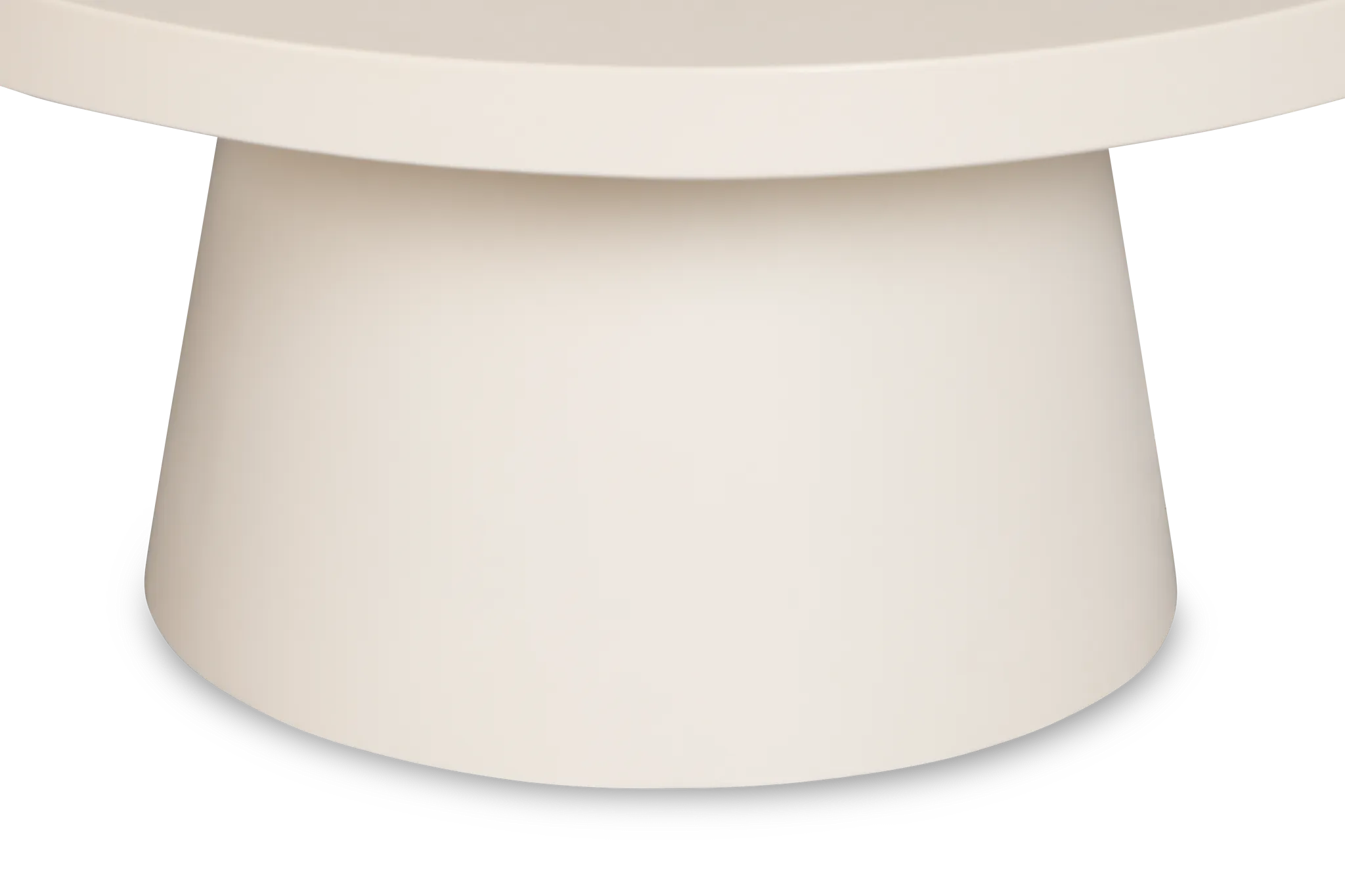 Cambria White Round Coffee Table