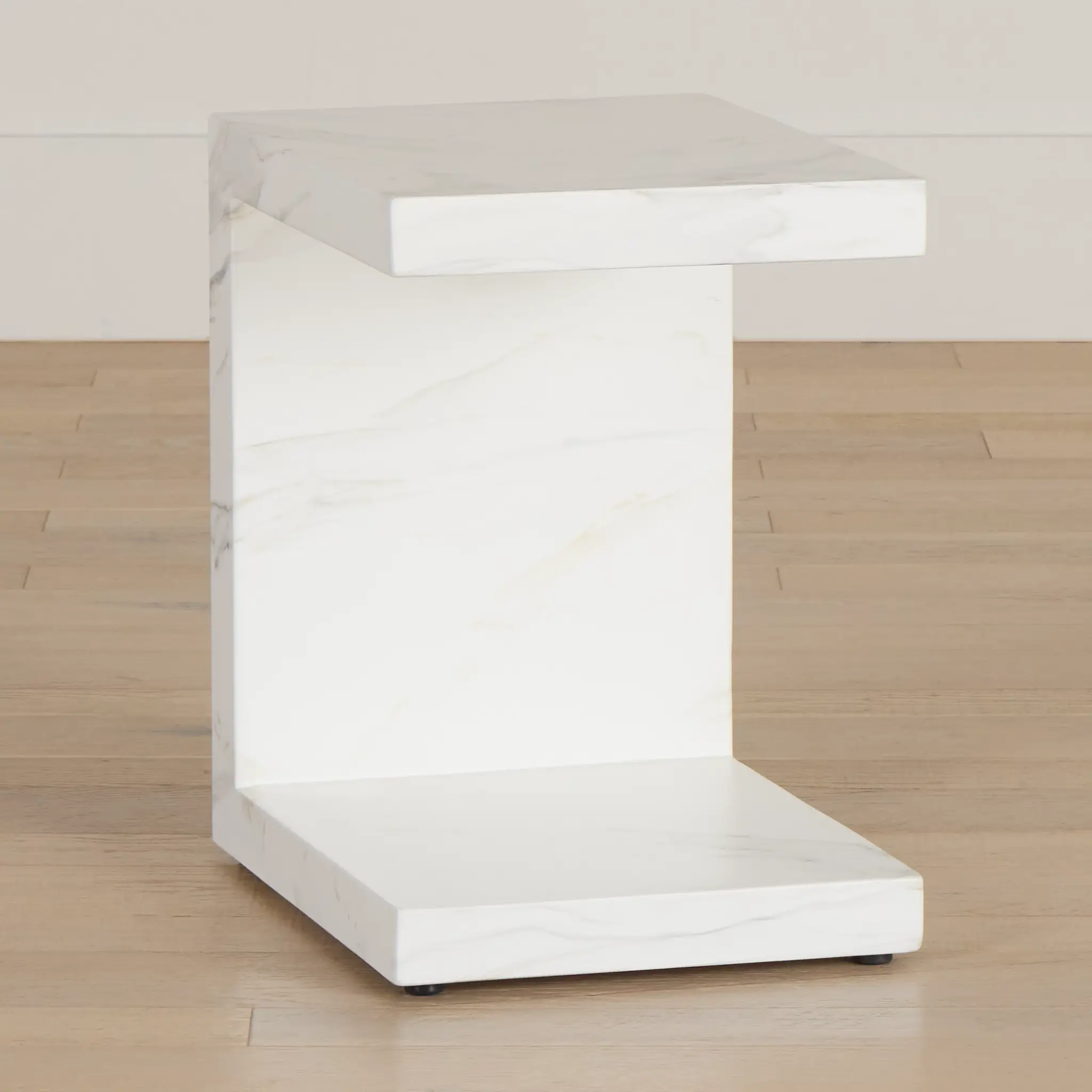 Merrick White C-side Table Merrick White C-side Table