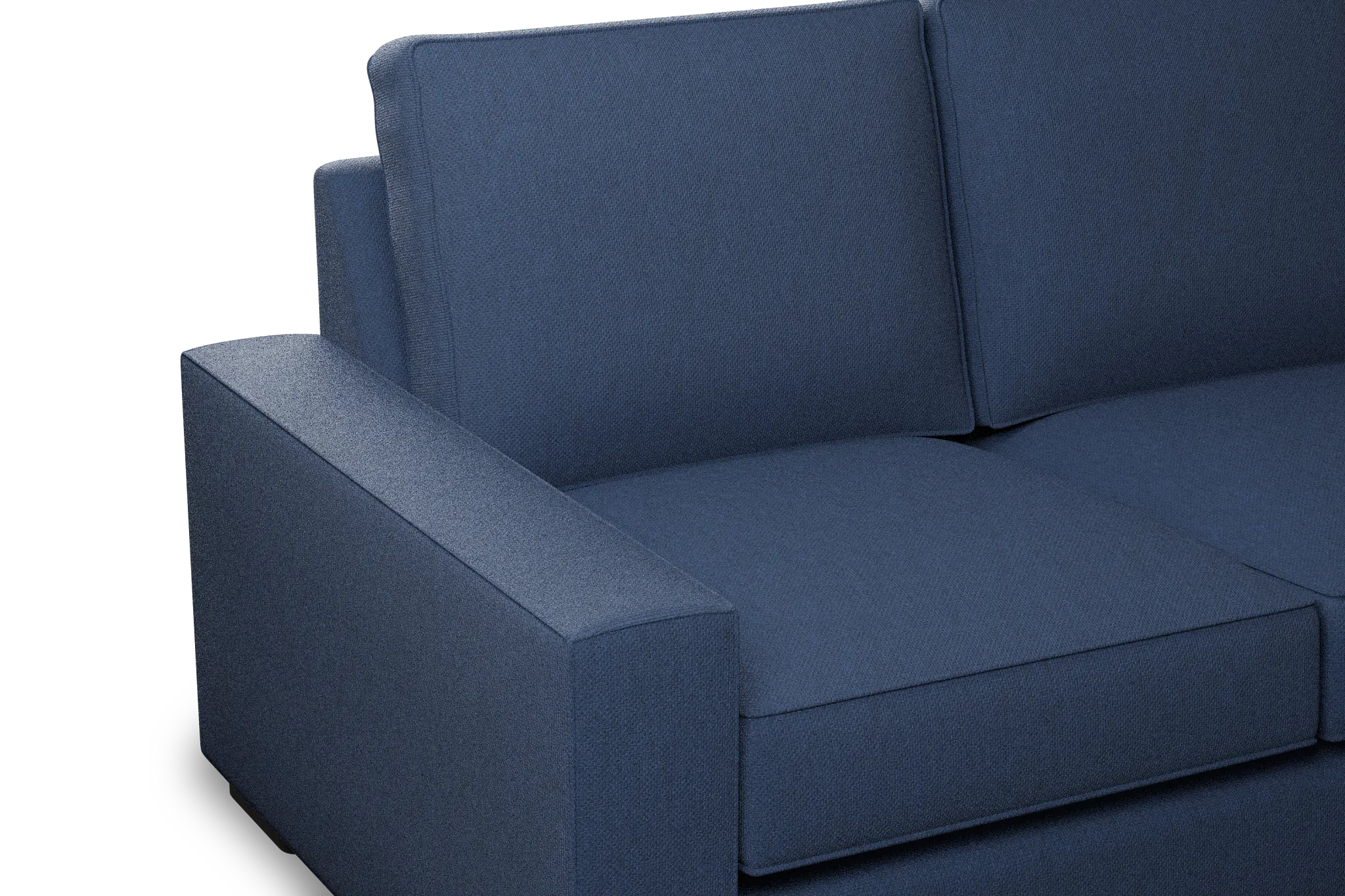 Edgewater Revenue Dark Blue 96" Sofa W/ 3 Cushions