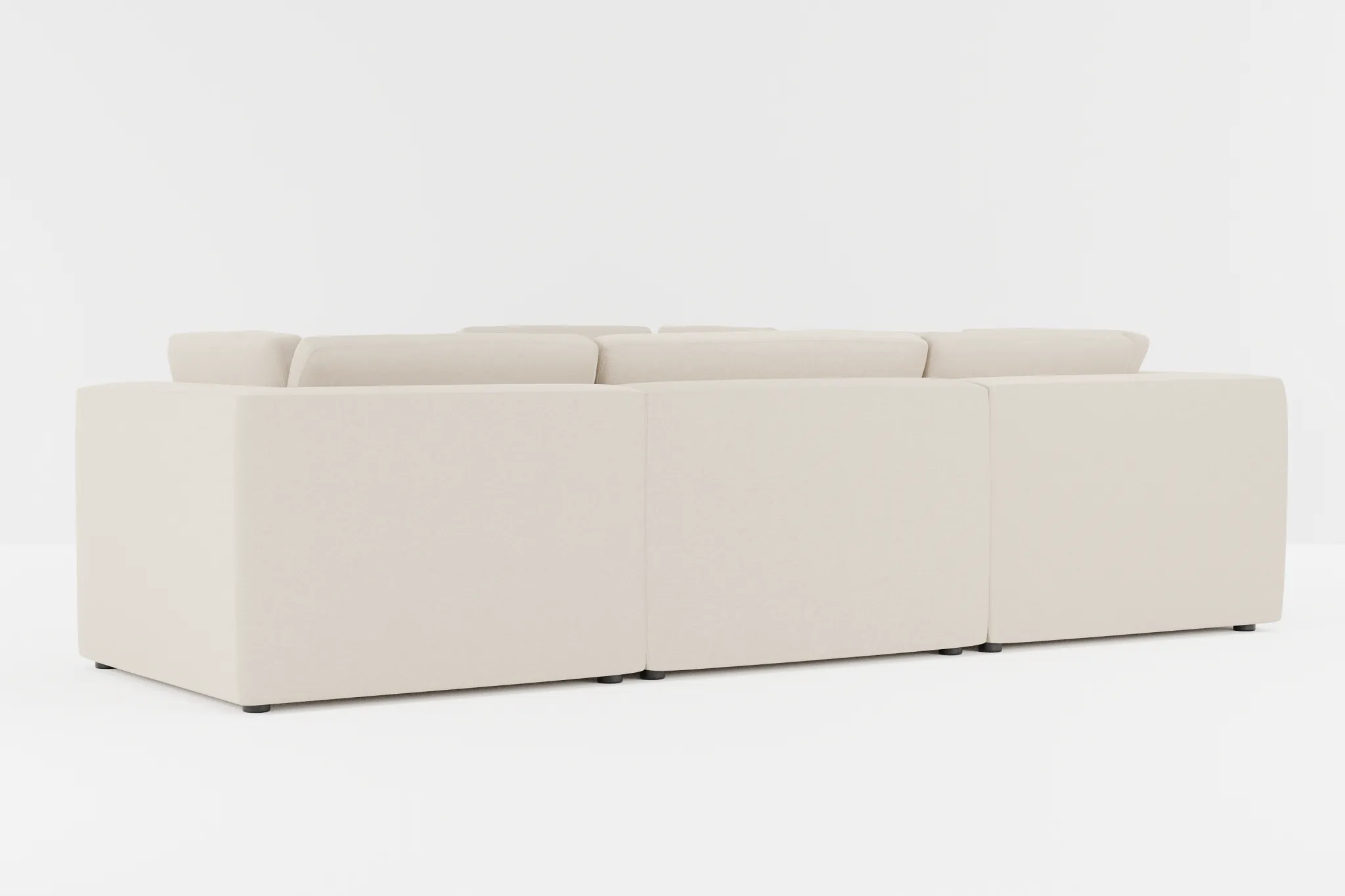 Destin Suave Beige Fabric 5-piece Modular Sectional