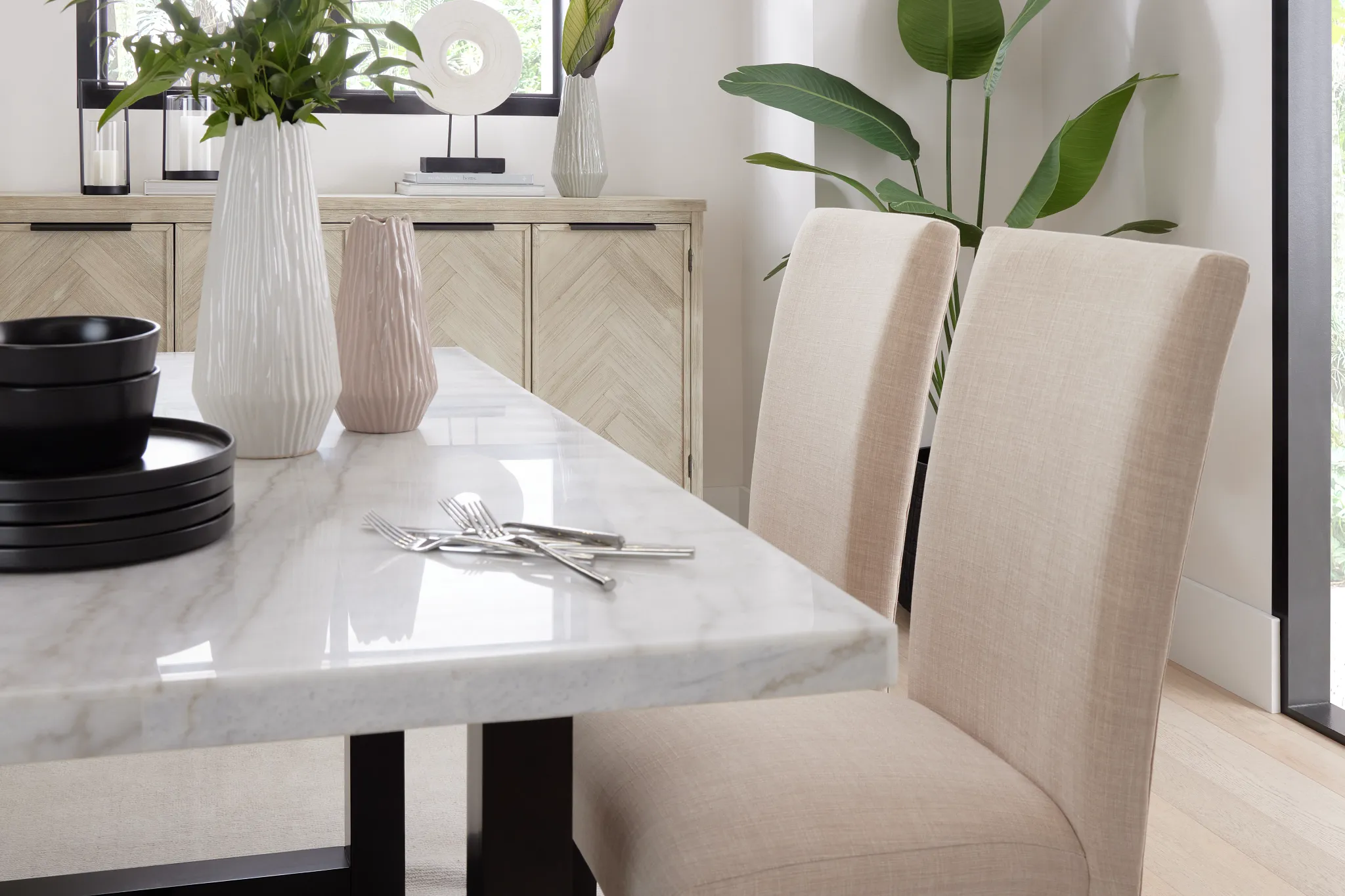 Paloma Beige Upholstered Side Chair