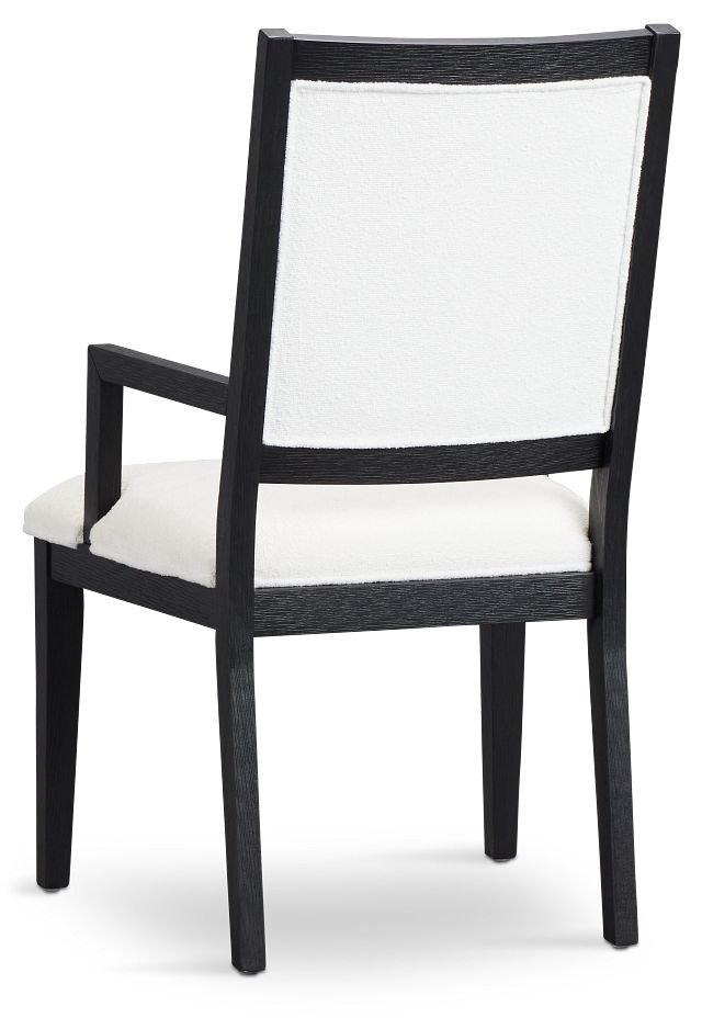 Alden Black Upholstered Arm Chair