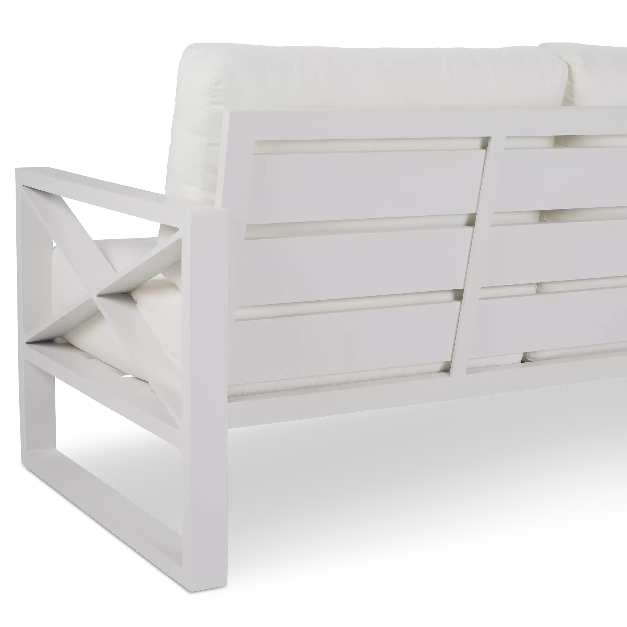 Linear White Aluminum Sofa Linear White Aluminum Sofa