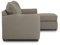 Asheville Brown Fabric Right Chaise Sectional