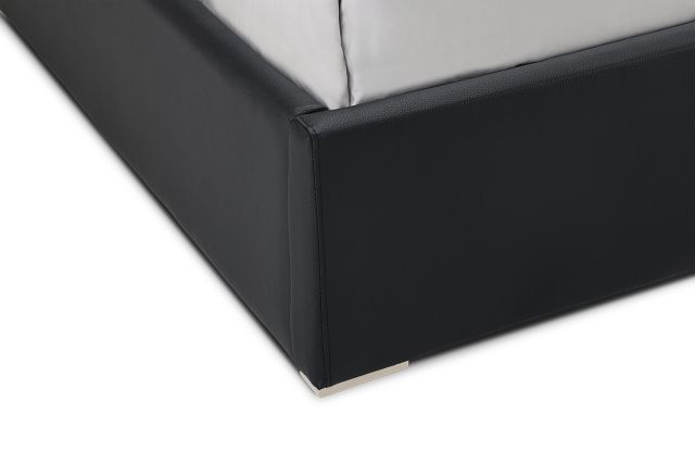 Cortina Black Uph Platform Bed