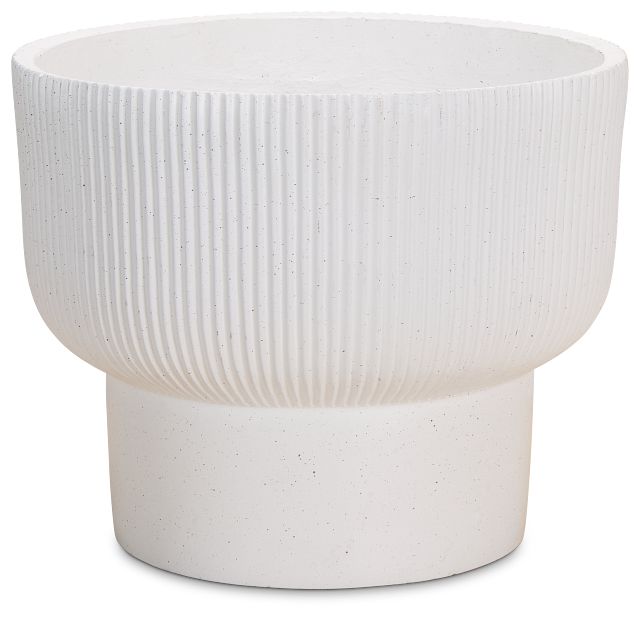 Yara White Large Planter