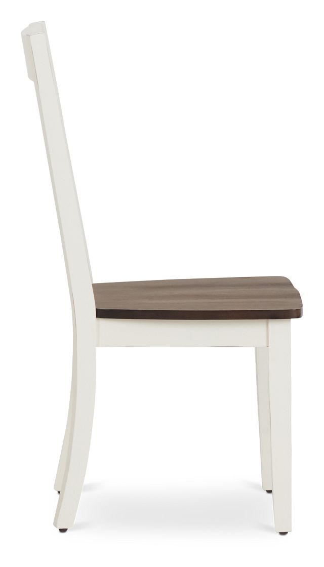 Sumter White Wood Side Chair (2)