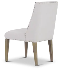 Berlin White Upholstered Arm Chair