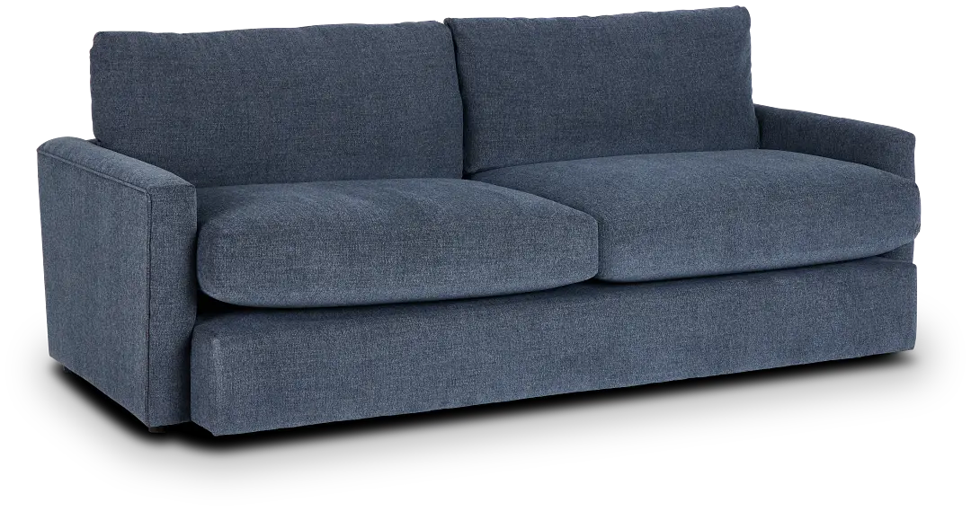 Noah Blue Fabric Sofa Noah Blue Fabric Sofa