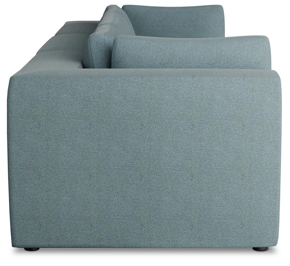 Destin Sutton Blue Fabric 3 Piece Modular Sofa