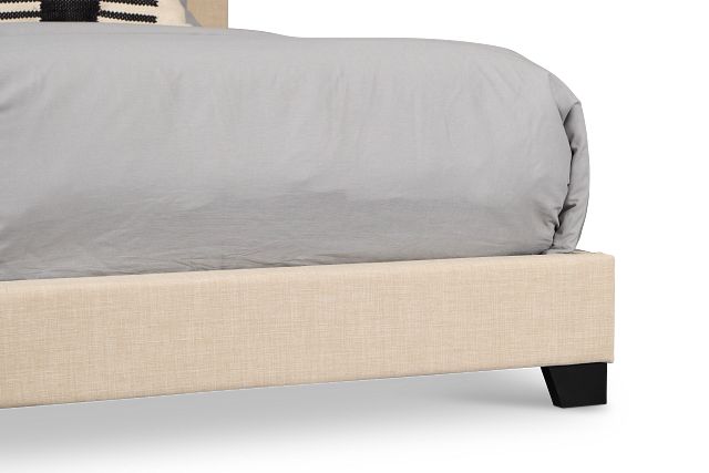 Flagler Beige Uph Panel Bed