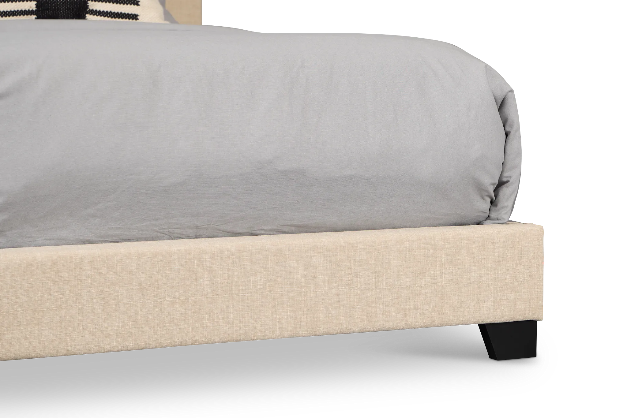 Flagler Beige Uph Panel Bed