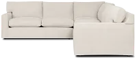 Hudson Gray Fabric Medium Two-arm Sectional
