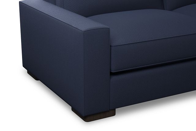 Edgewater Peyton Dark Blue 84" Sofa W/ 2 Cushions