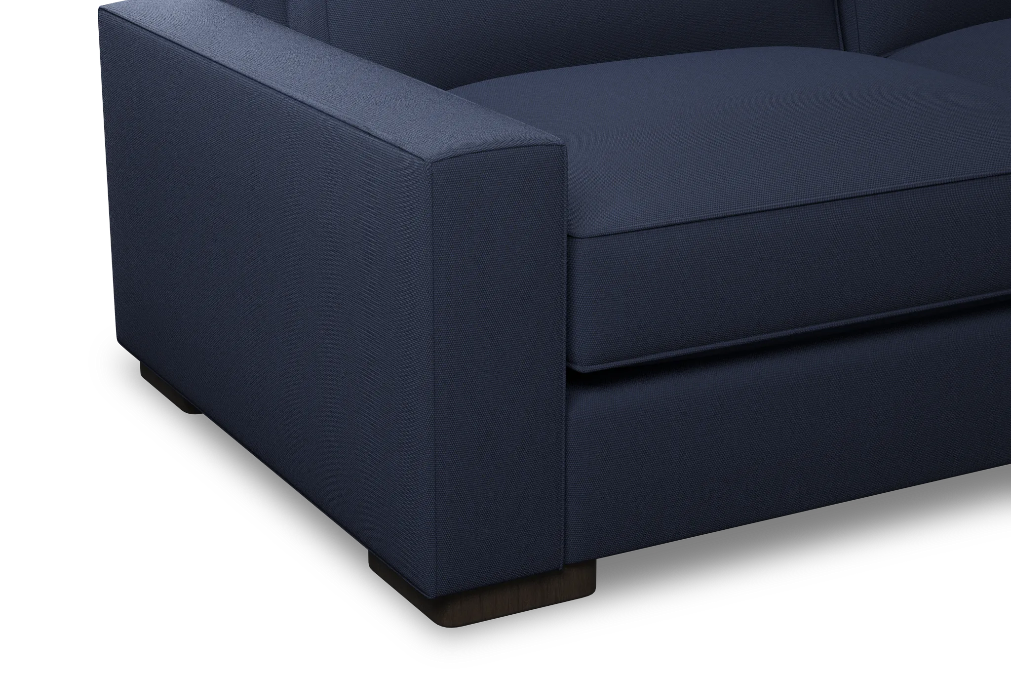 Edgewater Peyton Dark Blue 84" Sofa W/ 2 Cushions