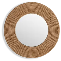 Sandy Jute Mirror