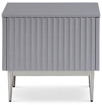 Surge Gray Rectangular End Table