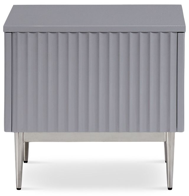 Surge Gray Rectangular End Table