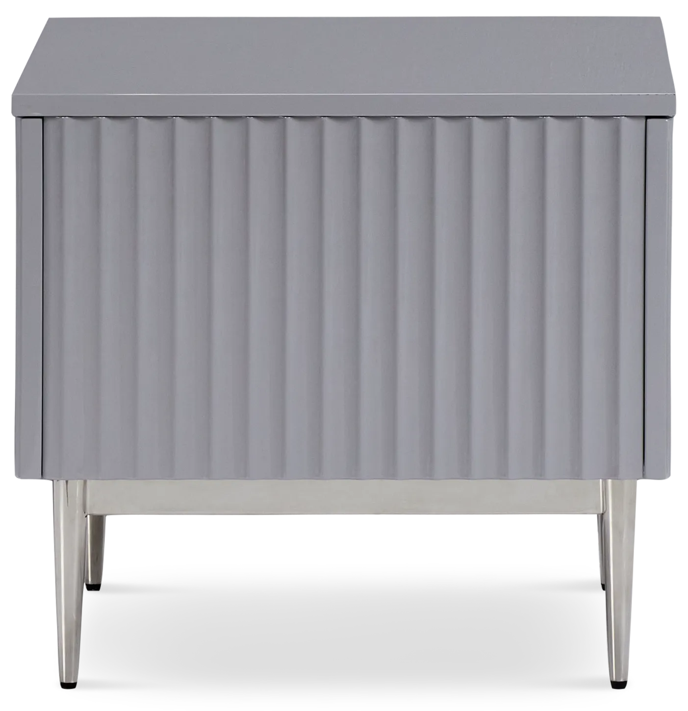 Surge Gray Rectangular End Table